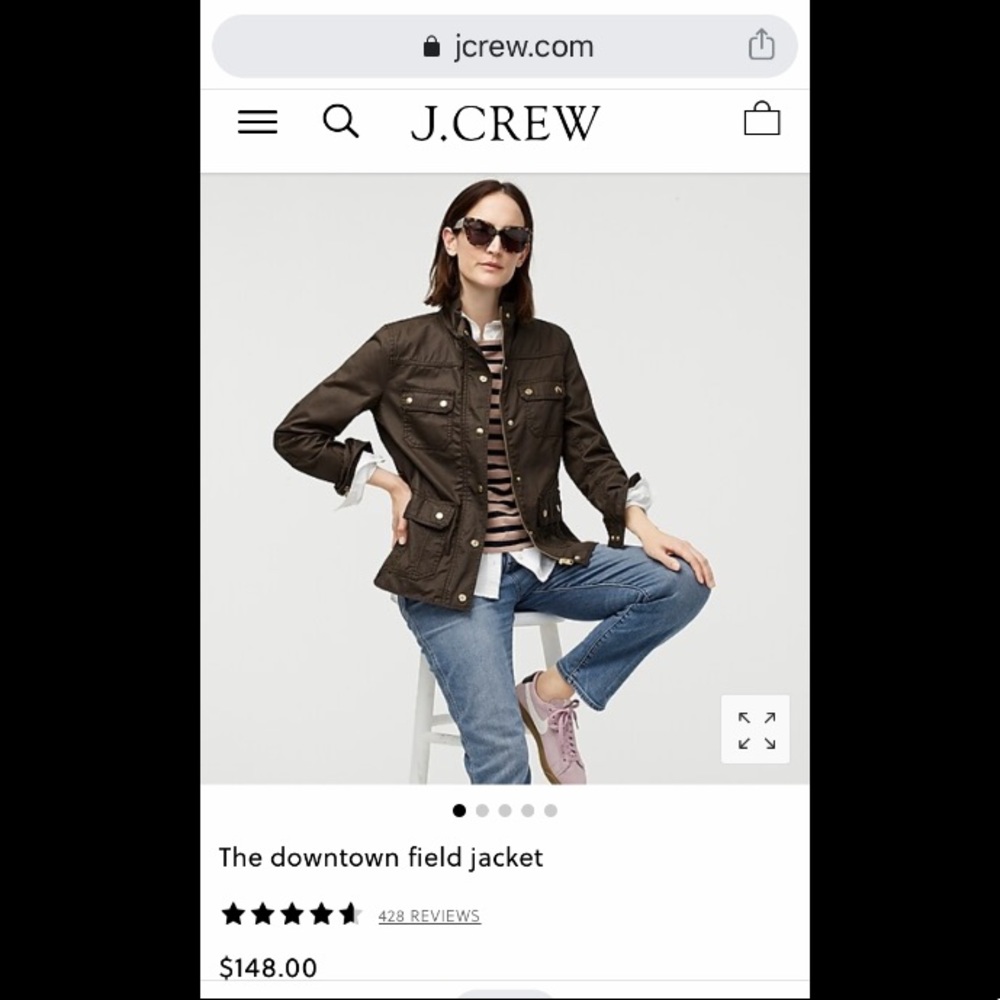 J. Crew field jacket in moss